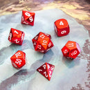 Red Metal Dice Set
