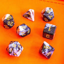 Black and White Two Tone Dice Set