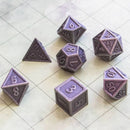 Full Silver Metal Dice Set