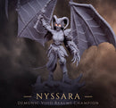Nyssara the Cursed – Demon Queen of Shadows (60mm Base) - Only-Games