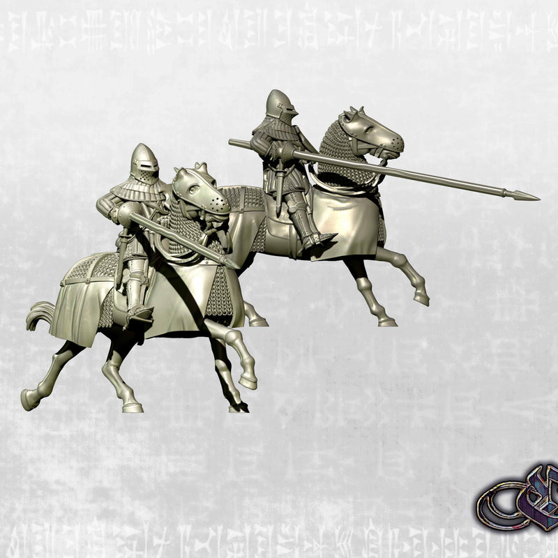 "Garrison of Andrade's Tower" - Castile Crown - 150 Ballads Castilla Oscura Knightly Retinue (34mm to the eye)