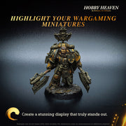 40mm Round Bases | Plain Black Plastic Bases for Wargames| Miniature Wargaming Bases - Only-Games