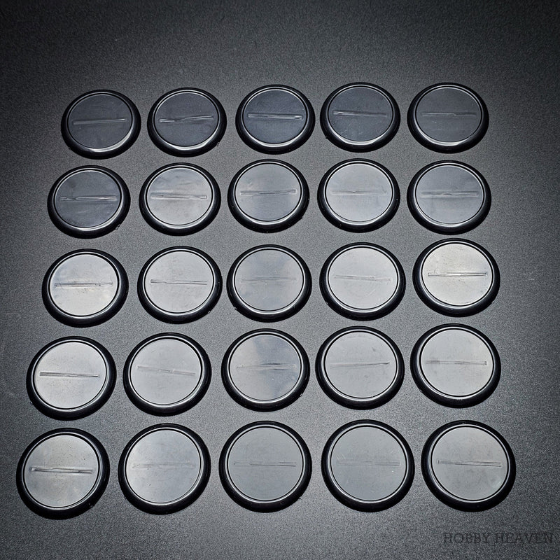 40mm Wide Lip Round Plastic Bases - Only-Games
