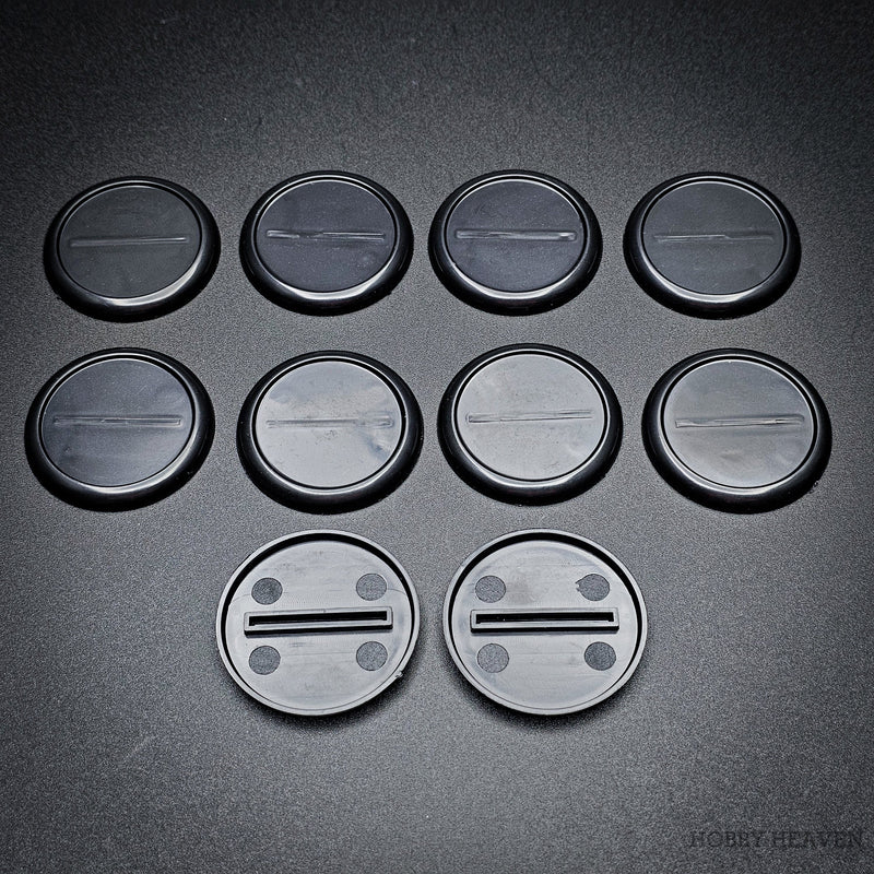 40mm Wide Lip Round Plastic Bases - Only-Games