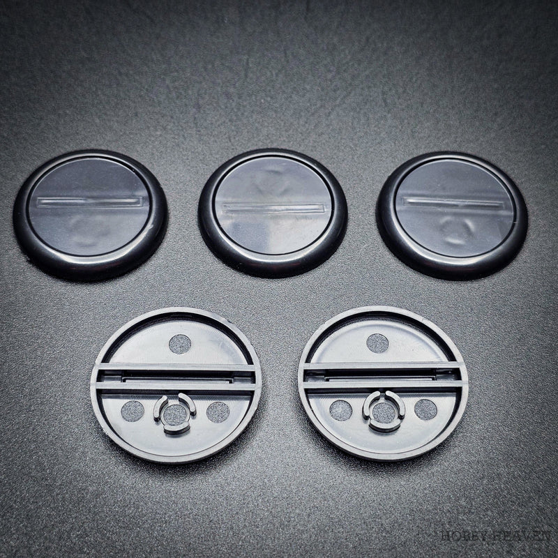 30mm Wide Lip Round Plastic Bases - Only-Games
