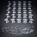 32mm Round Flying Clear Plastic Base - Only-Games