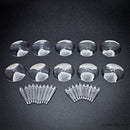 32mm Round Flying Clear Plastic Base - Only-Games