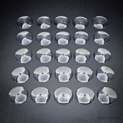 32mm Round Flying Clear Plastic Base - Only-Games