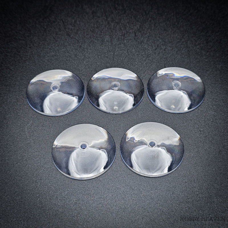 32mm Round Flying Clear Plastic Base - Only-Games