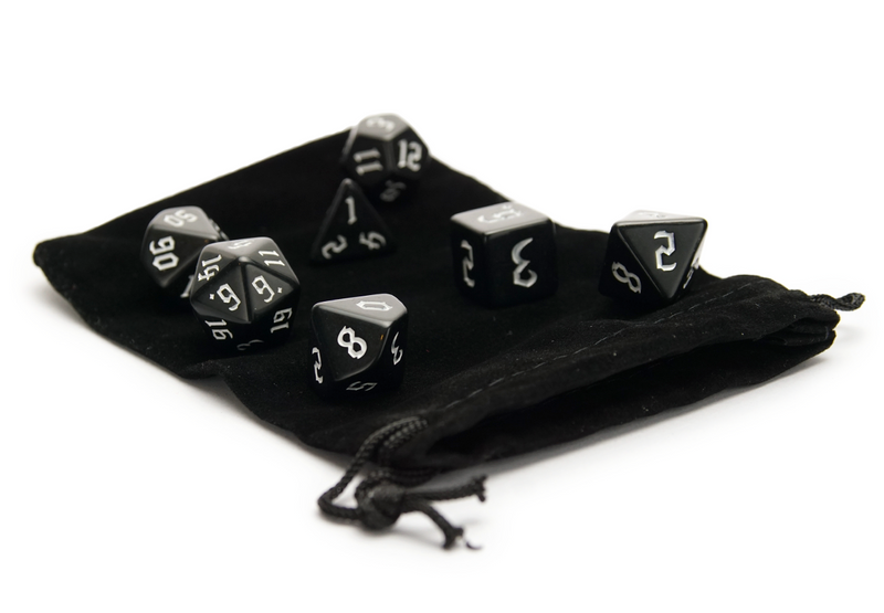 Plain Dice Bag - Black - Only-Games