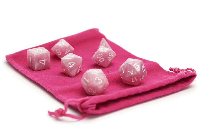 Plain Dice Bag - Magenta - Only-Games