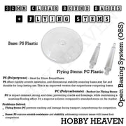 32mm Round Flying Clear Plastic Base - Only-Games