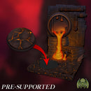 Smelter's Pit [PLUG IN] Lava Forge Diorama Scenery Stand Display - Only-Games
