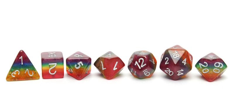 Pride Dice | Glitter Rainbow Flag - Only-Games