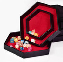 Tray of Fates | Hexagonal Dice Tray | Red Felt - Only-Games
