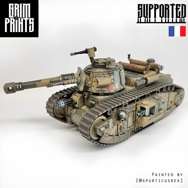 Grim Char 2C Heavy Tank | WWII inspired sci-fi battle tank for Wargaming - Only-Games