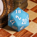 Jester's Bounce | 55mm Luminous D20 Silicone | Blue - Only-Games