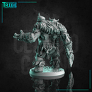 (L 0060) Male ettin monster creature barbarian with a club (Large) - Only-Games