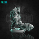 (L 0060) Male ettin monster creature barbarian with a club (Large) - Only-Games