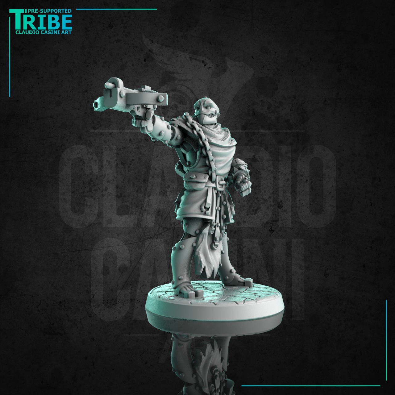 (0248) Male warforged ranger rogue thief with one hand crossbow ...