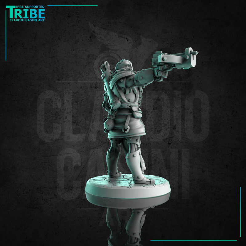 (0248) Male warforged ranger rogue thief with one hand crossbow - Only-Games