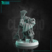 (0249) Male ork monk shaolin with a oriental staff - Only-Games