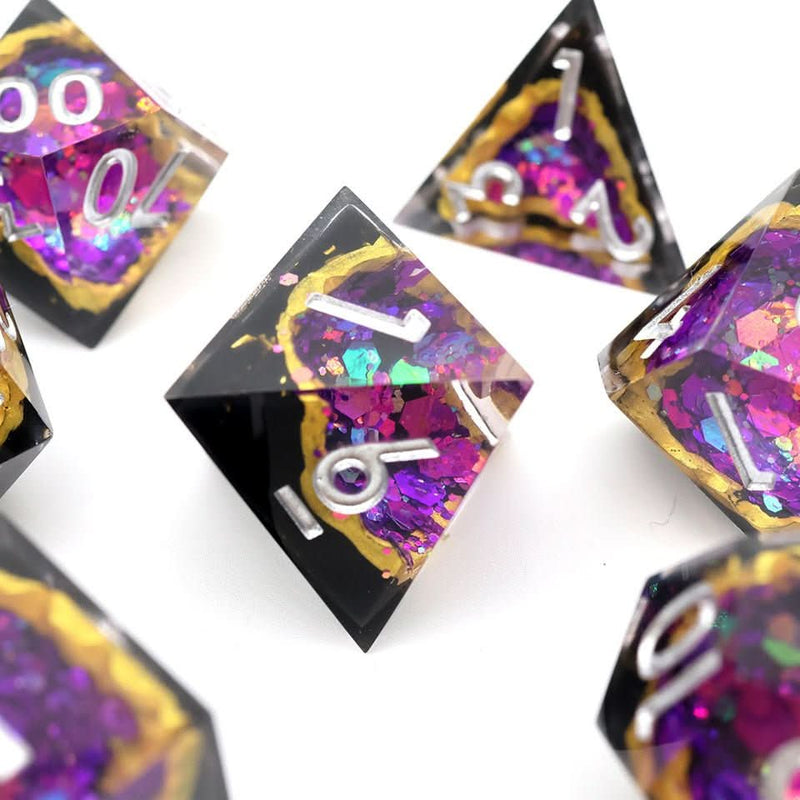Regal Relic | Geode Dice | 7 Piece Set - Only-Games