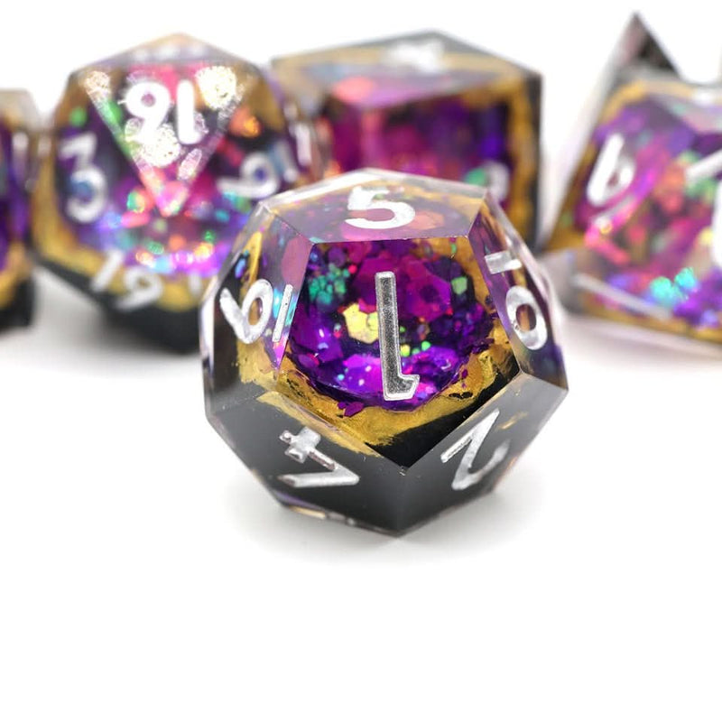 Regal Relic | Geode Dice | 7 Piece Set - Only-Games