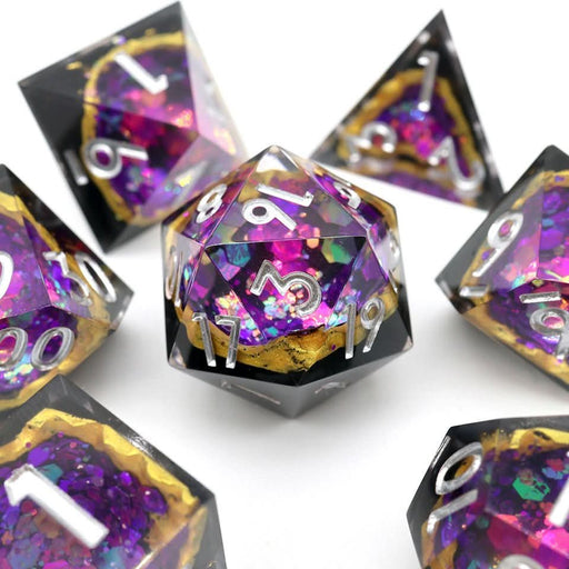 Regal Relic | Geode Dice | 7 Piece Set - Only-Games