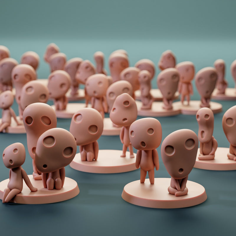 Forest spirits - 7 miniatures.