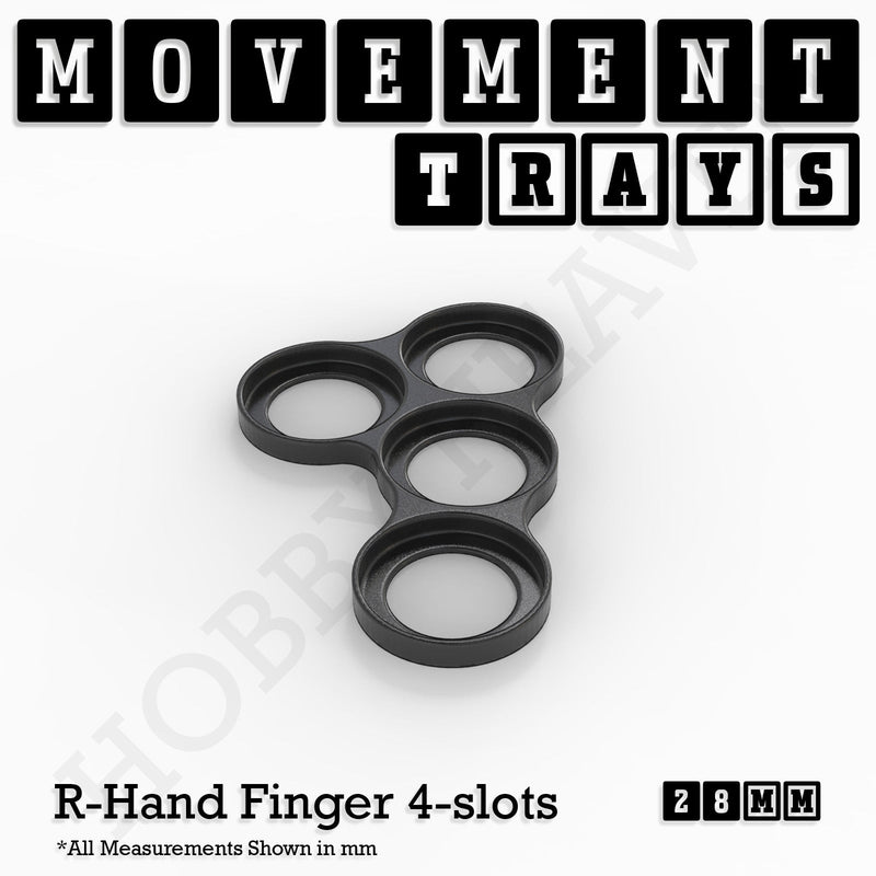 28mm Movement Trays for Tabletop Games | Wargaming | Full Range - Only-Games