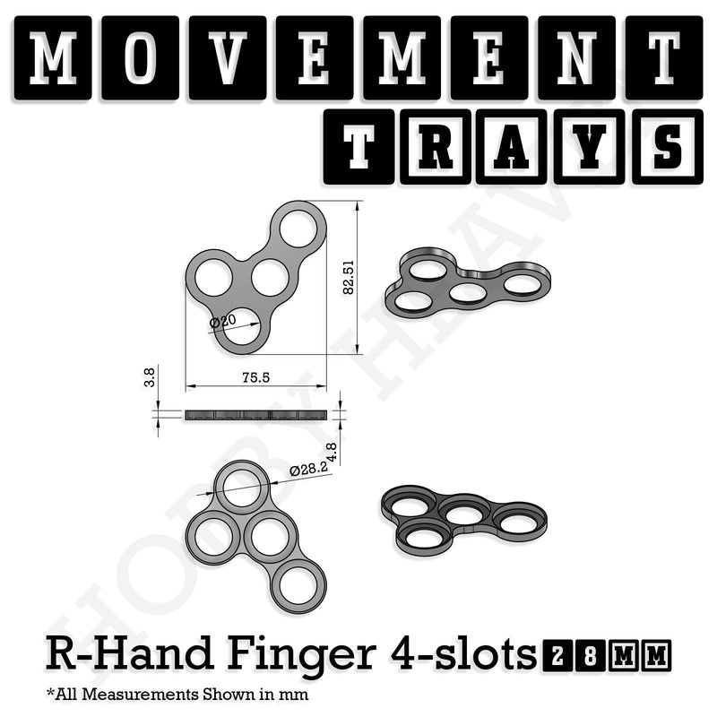 28mm Movement Trays for Tabletop Games | Wargaming | Full Range - Only-Games