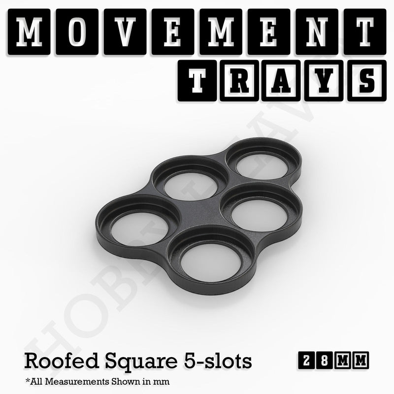 28mm Movement Trays for Tabletop Games | Wargaming | Full Range - Only-Games