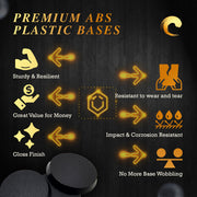 25mm Round Plain Plastic Bases - Only-Games