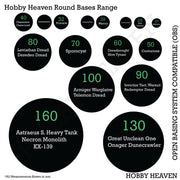 32mm Round Flying Clear Plastic Base - Only-Games