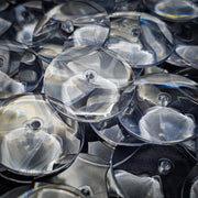 32mm Round Flying Clear Plastic Base - Only-Games