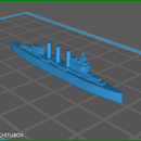 3D Printed Out of Box Axis & Allies 1914 Cruiser (x10) - Only-Games