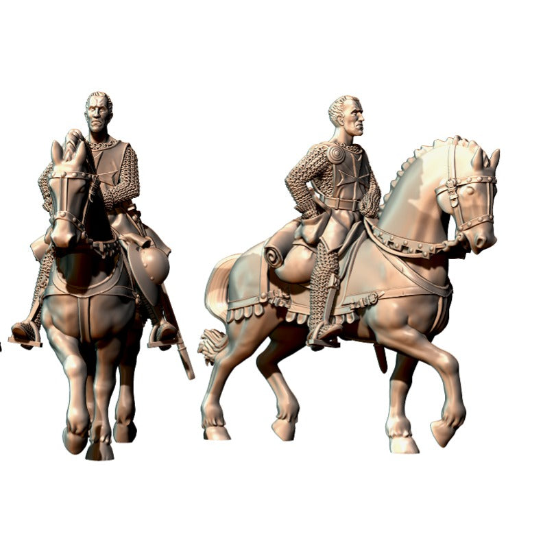 "Antonius Block on horse along the Coast - The 7th Seal" - 28mm - Only-Games