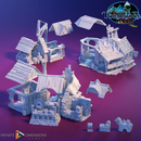 Market Sheds - Torbridge Cull - Infinite Dimensions Terrain Wargaming D&D DnD 15mm 20mm 25mm 28mm 32mm Painted options