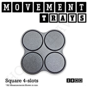 28mm Movement Trays for Tabletop Games | Wargaming | Full Range - Only-Games