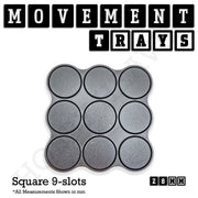 28mm Movement Trays for Tabletop Games | Wargaming | Full Range - Only-Games