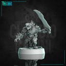 (0317) Male rat folk mouse folk barbarian with axe or sword