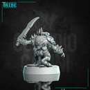 (0317) Male rat folk mouse folk barbarian with axe or sword