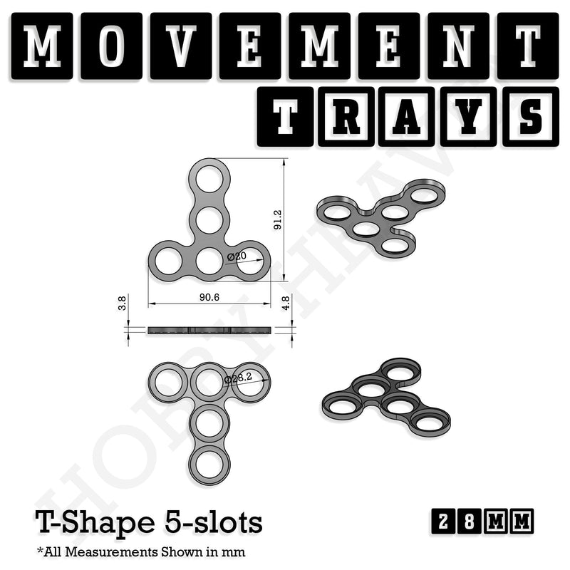 28mm Movement Trays for Tabletop Games | Wargaming | Full Range - Only-Games