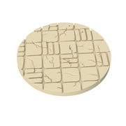 Cracked Tile Base Toppers – 32mm Round Miniature Bases - Only-Games