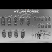 Minoan War Banners (18) + Standard Bearer - Only-Games