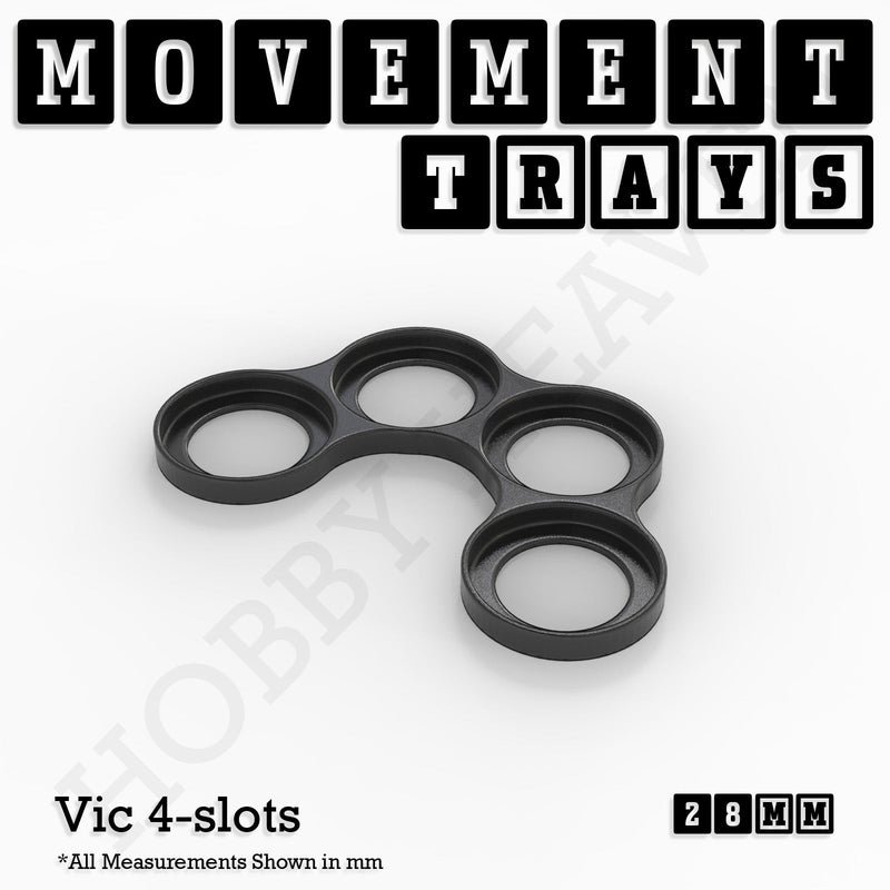 28mm Movement Trays for Tabletop Games | Wargaming | Full Range - Only-Games