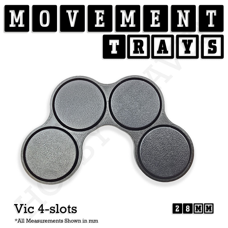 28mm Movement Trays for Tabletop Games | Wargaming | Full Range - Only-Games