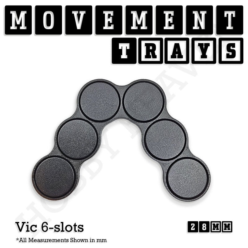 28mm Movement Trays for Tabletop Games | Wargaming | Full Range - Only-Games