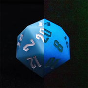 Jester's Bounce | 55mm Luminous D20 Silicone | Blue - Only-Games